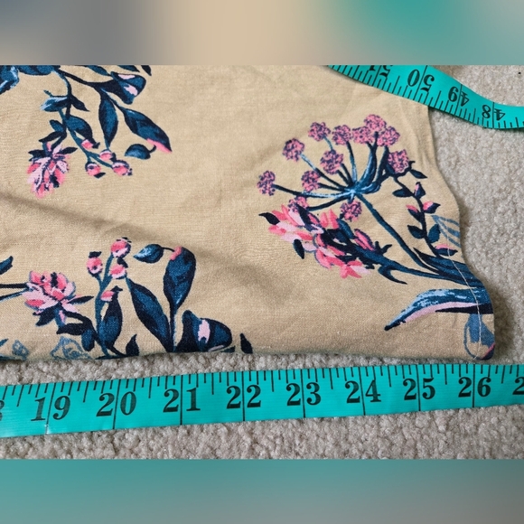 LEITH linen Floral Jumpsuit With Spaghetti Straps and Open Back. Size Medium - Picture 13 of 16